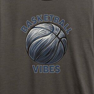 Basketball Vibes Tee – Gildan Softstyle (Size L)